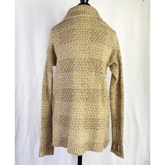 Free People Cardigan Knit Wool Sweater Buttons Down - Picture 6 of 12